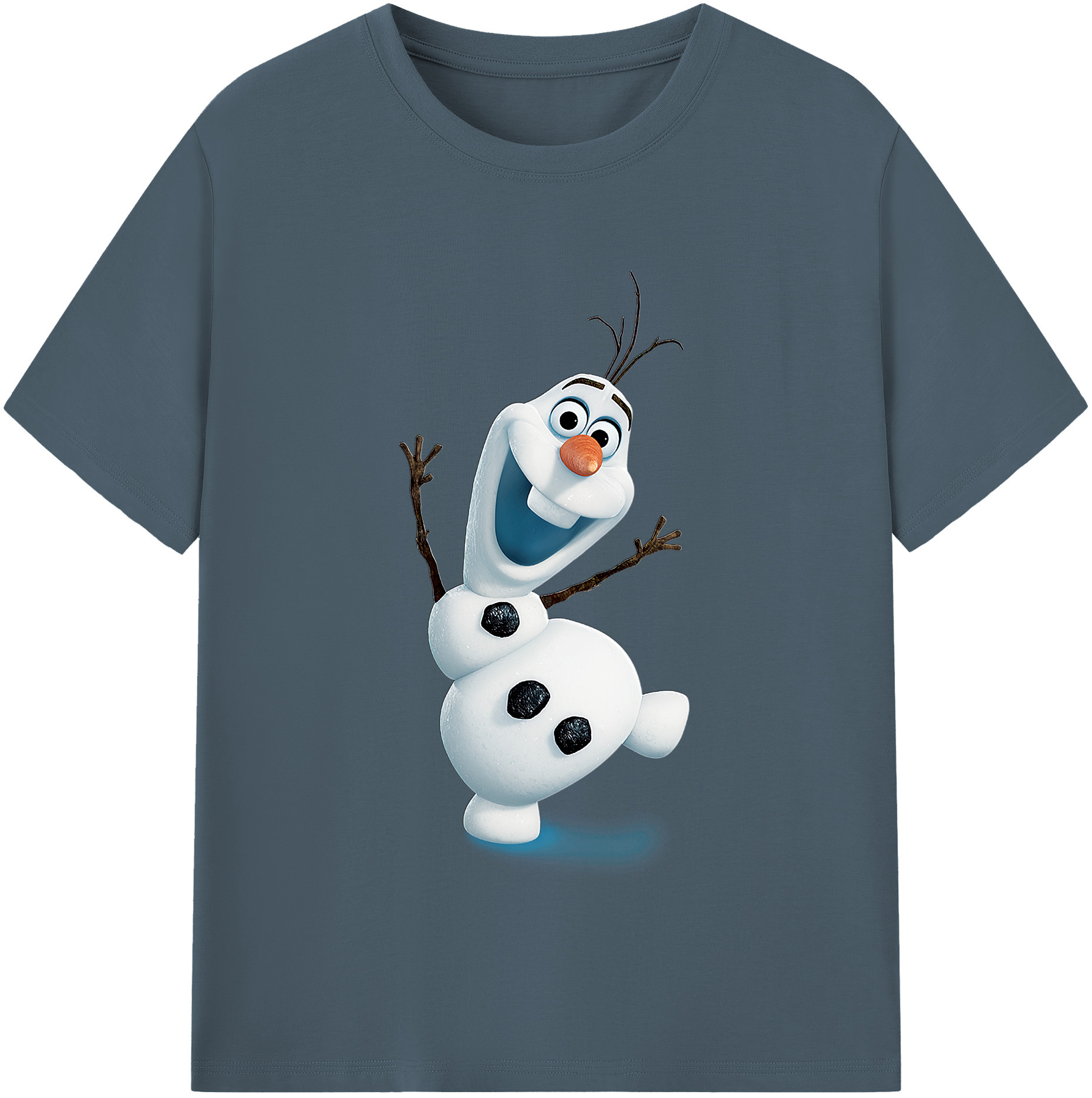 （画像用） アナと雪の女王 アンナ エルサ Frozen Anna Elsa 綿100％半袖Tシャツ（フロントプリント）